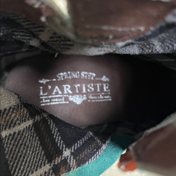 L’Artiste Teal and Brown Ankle Boots women’s size 41 - Picture 4 of 6